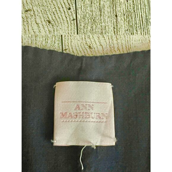 Ann Mashburn Wool Knit Stretchy Sleeveless Navy Career Sheath Dress Size 40 - Picture 7 of 7